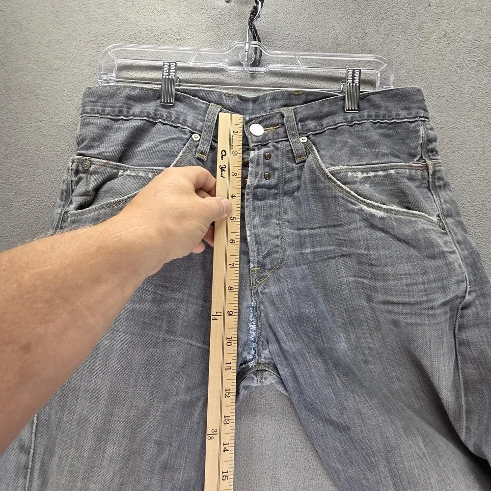 Vintage Levis Engineered Jeans Mens Grey Buckle Back Twisted Button Fits 30x26
